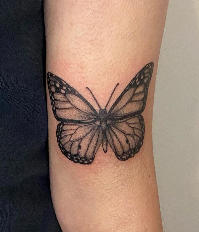 30 Pretty Monarch Butterfly Tattoos for Your Next Ink