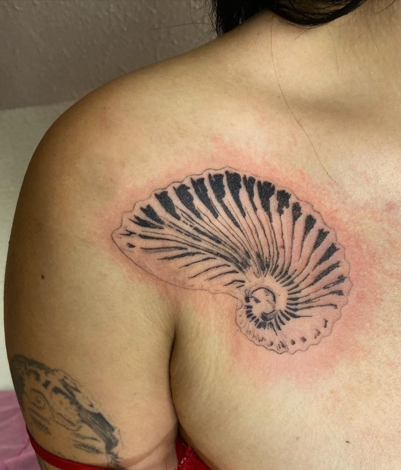 30 Awesome Nautilus Shell Tattoos You Can Copy