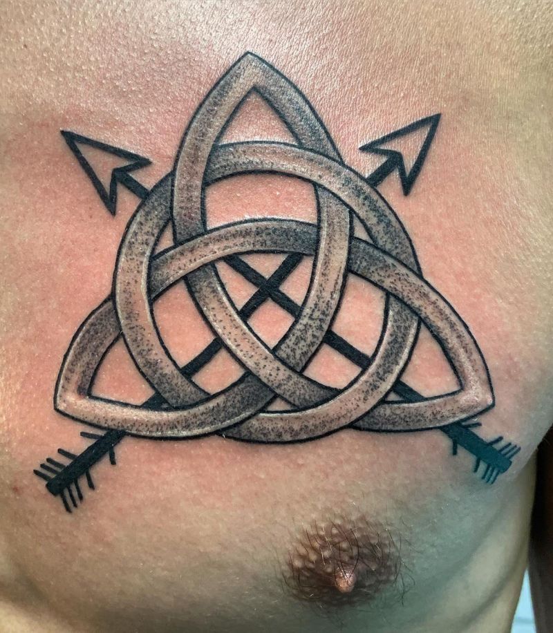 30 Awesome Trinity Knot Tattoos You Will Love