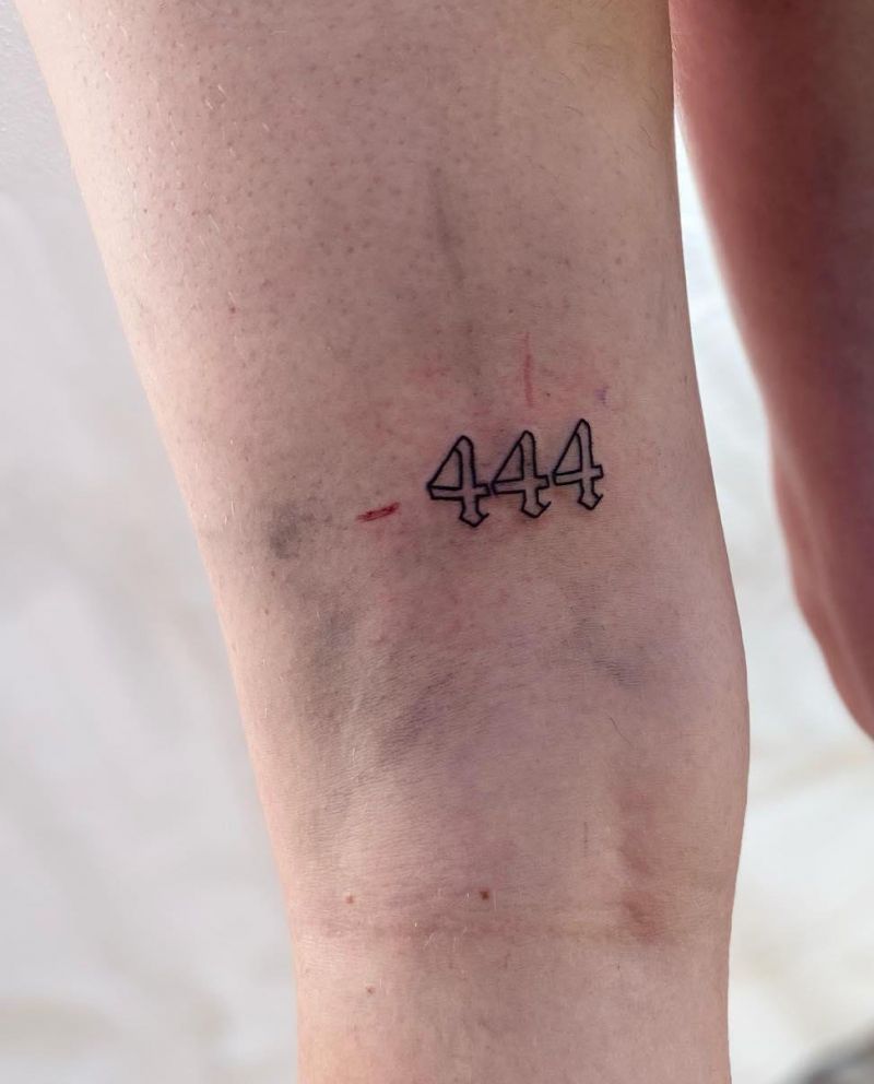 30 Unique 444 Tattoos for Your Next Ink