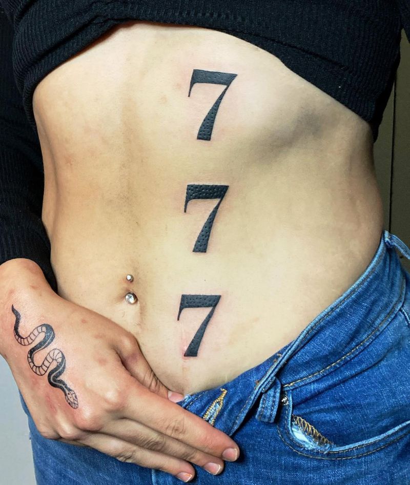 30 Classy 777 Tattoos for Your Next Ink