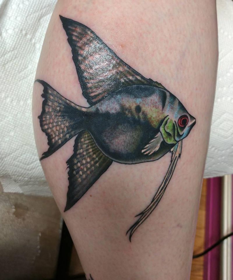 30 Pretty Angelfish Tattoos You Will Love