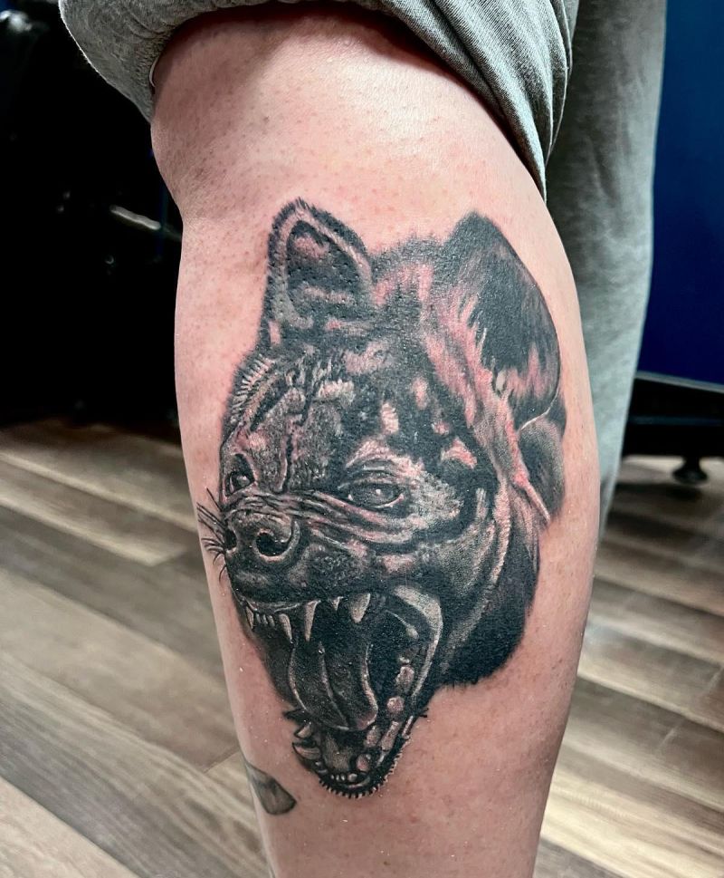 30 Awesome Hyena Tattoos You Can Copy