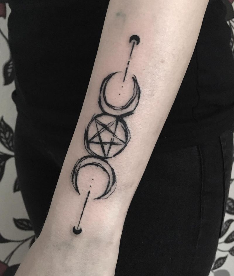 30 Awesome Triple Goddess Tattoos to Inspire You