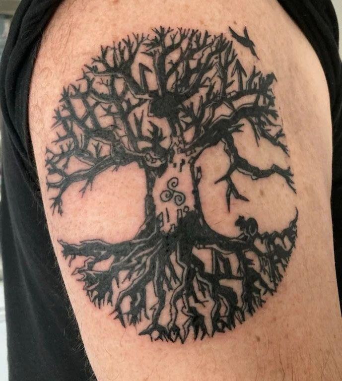 30 Awesome Yggdrasil Tattoos You Will Love