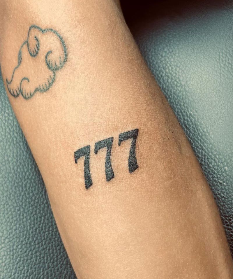 30 Classy 777 Tattoos for Your Next Ink