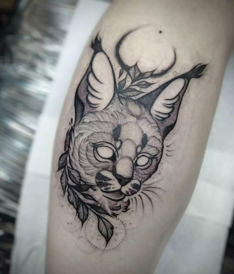 30 Awesome Caracal Tattoos You Can Copy