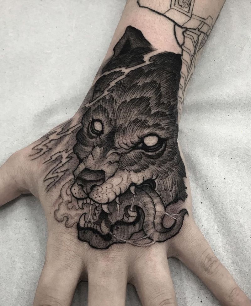 30 Awesome Fenrir Tattoos You Must Love