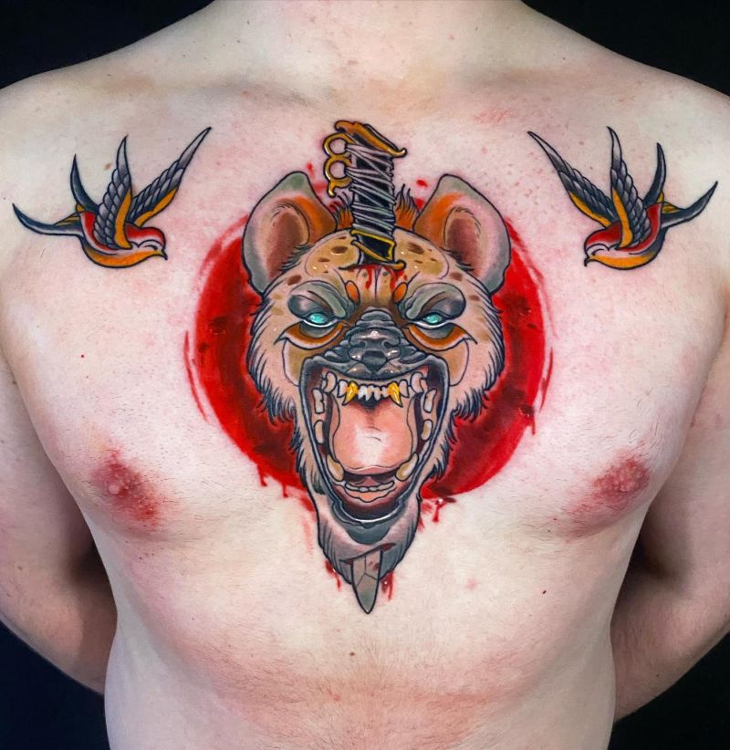 30 Awesome Hyena Tattoos You Can Copy