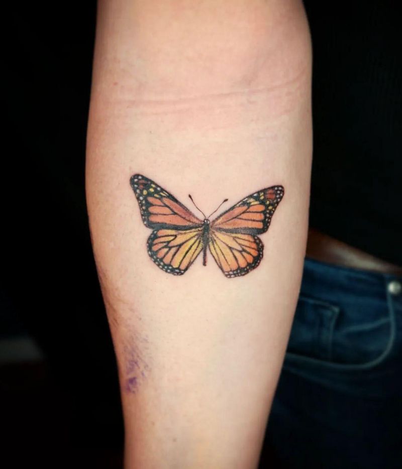 30 Pretty Monarch Butterfly Tattoos for Your Next Ink