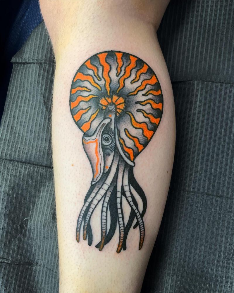 30 Awesome Nautilus Tattoos for Your Next Ink