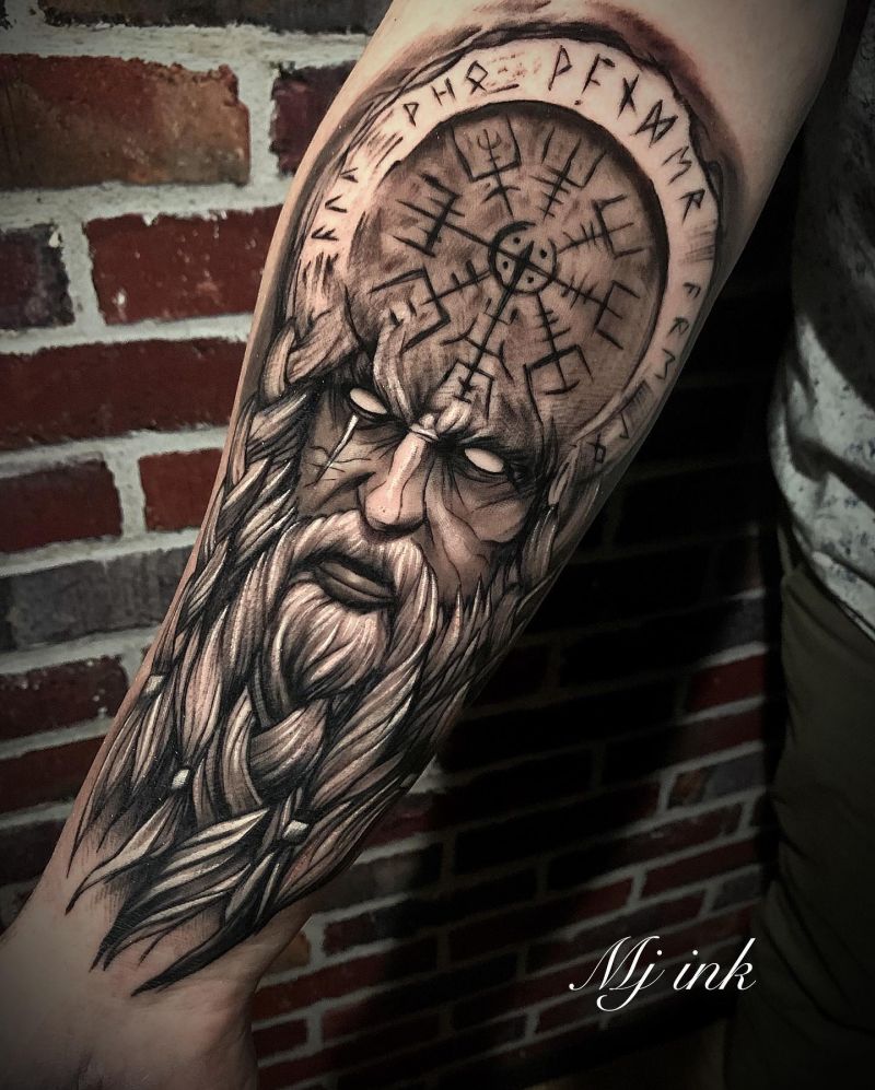 30 Awesome Odin Tattoos You Must Love