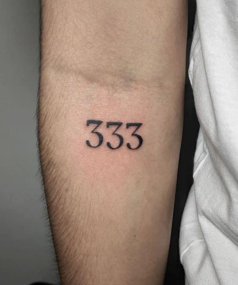 30 Unique 333 Tattoos You Can Copy