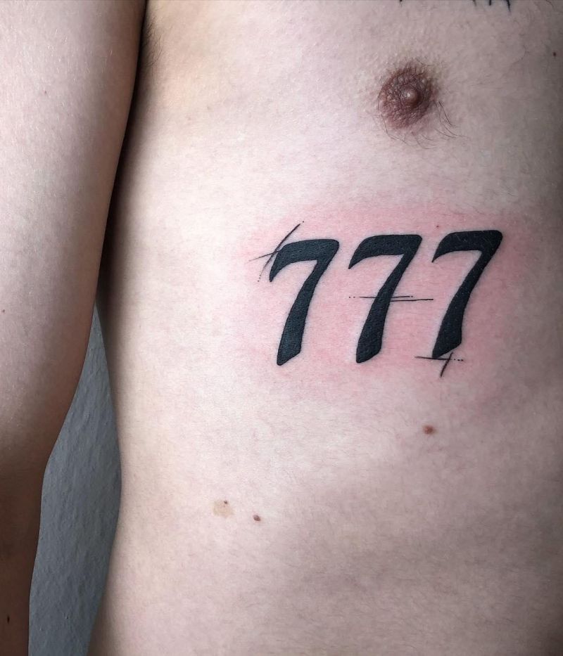 30 Classy 777 Tattoos for Your Next Ink