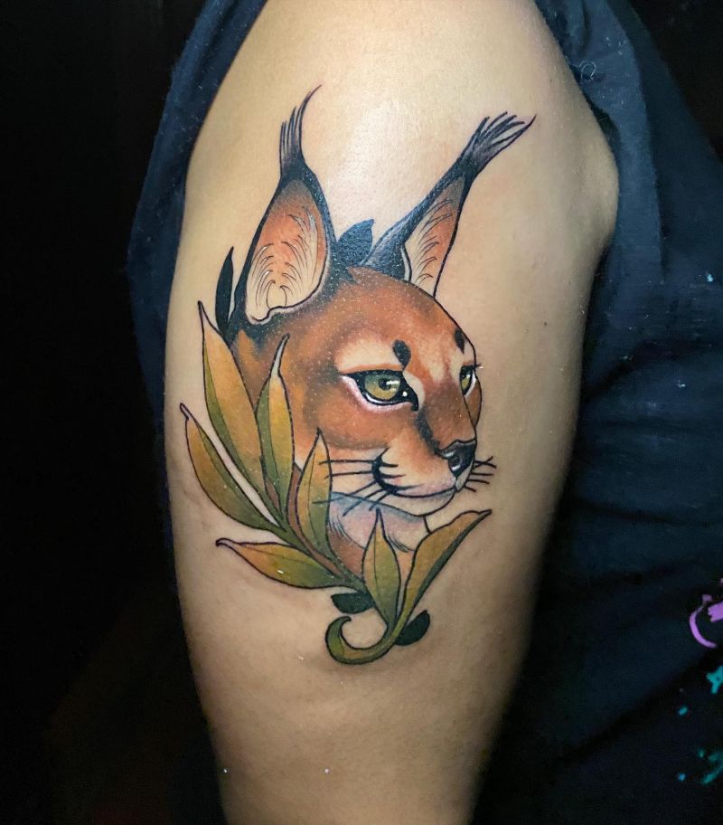 30 Awesome Caracal Tattoos You Can Copy