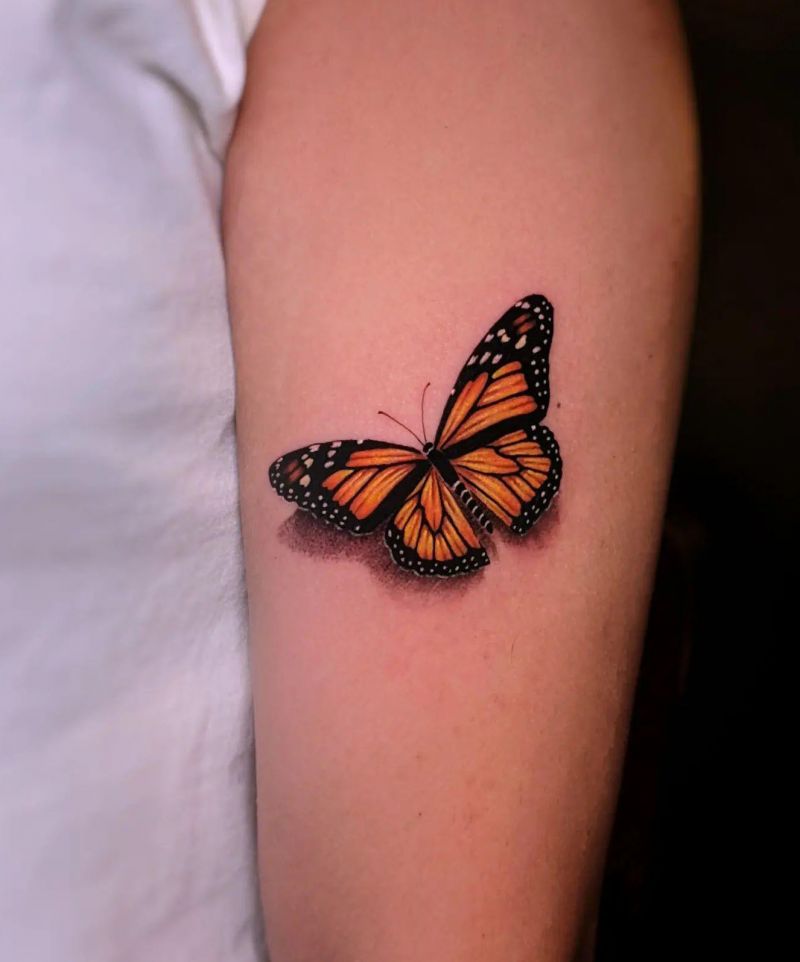 30 Pretty Monarch Butterfly Tattoos for Your Next Ink