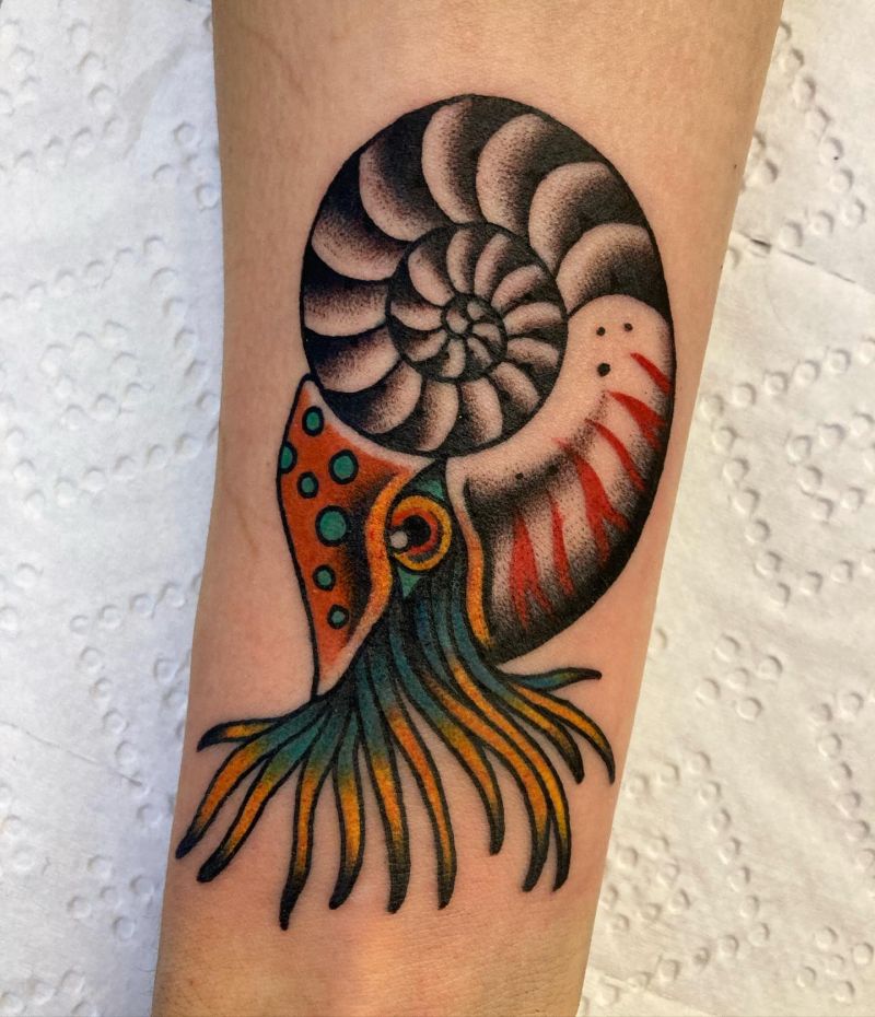 30 Awesome Nautilus Tattoos for Your Next Ink