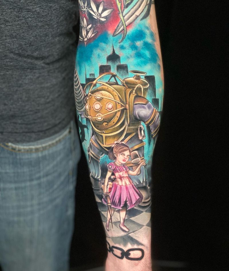 30 Unique Bioshock Tattoos You Must Love