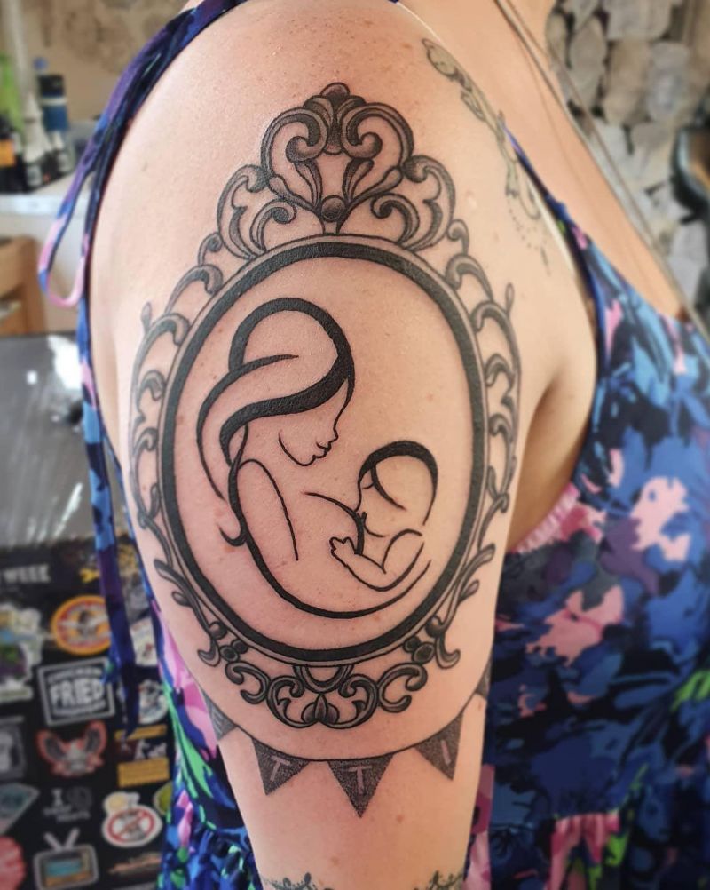 30 Pretty Breastfeeding Tattoos You Will Love