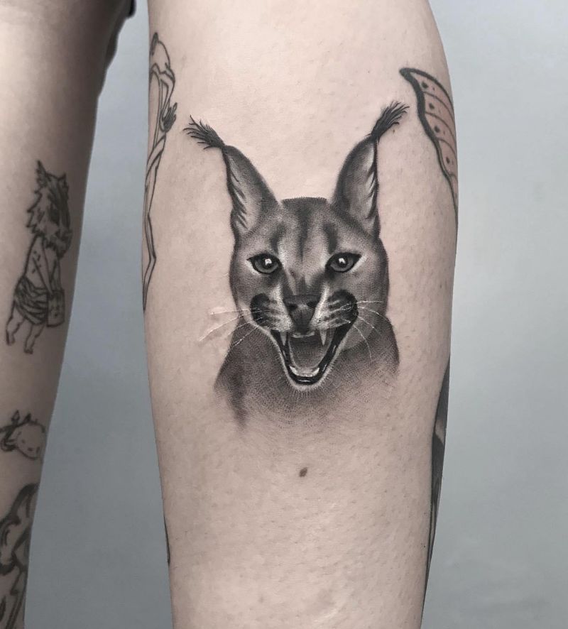 30 Awesome Caracal Tattoos You Can Copy