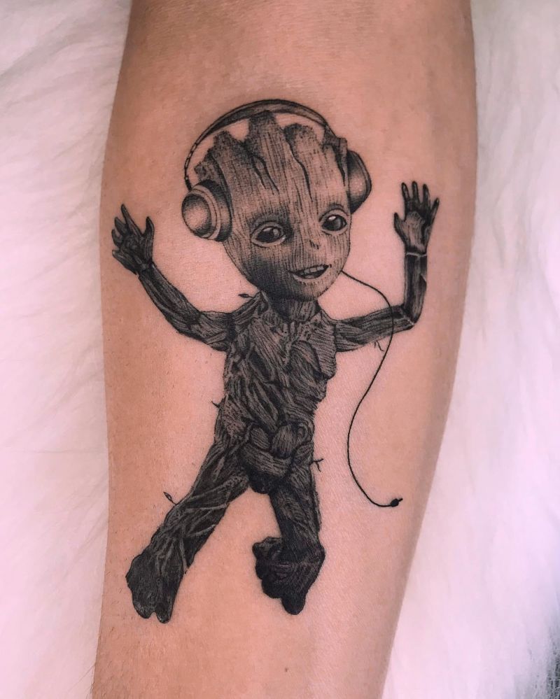 30 Awesome Groot Tattoos You Can Copy