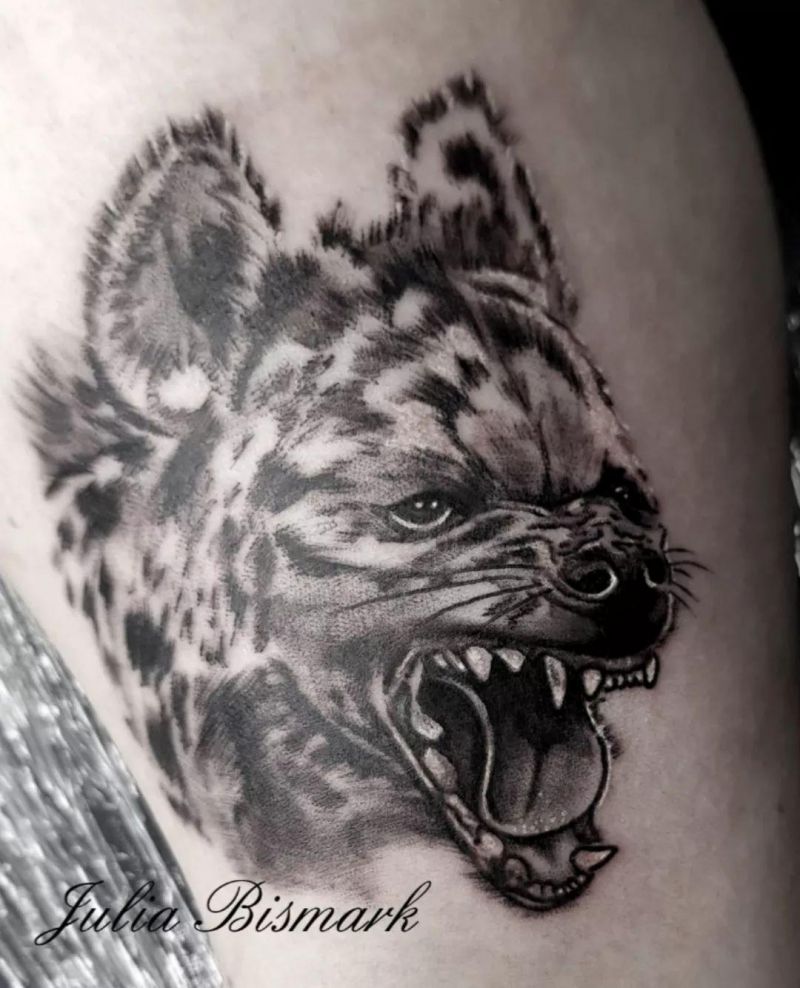 30 Awesome Hyena Tattoos You Can Copy