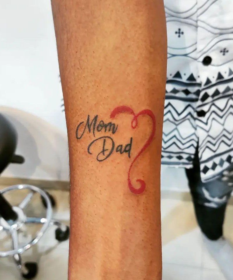 30 Great Mom Dad Tattoos For Your Inspiration