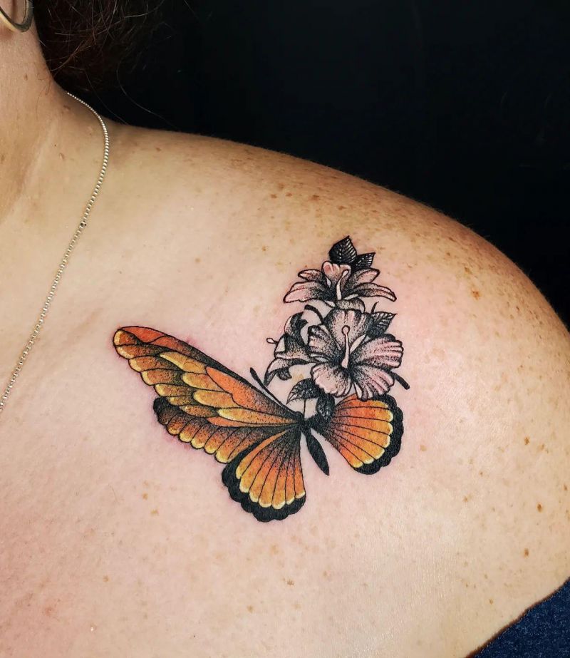 30 Pretty Monarch Butterfly Tattoos for Your Next Ink