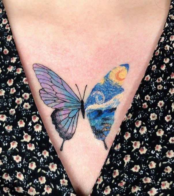 30 Awesome Starry Night Tattoos to Inspire You