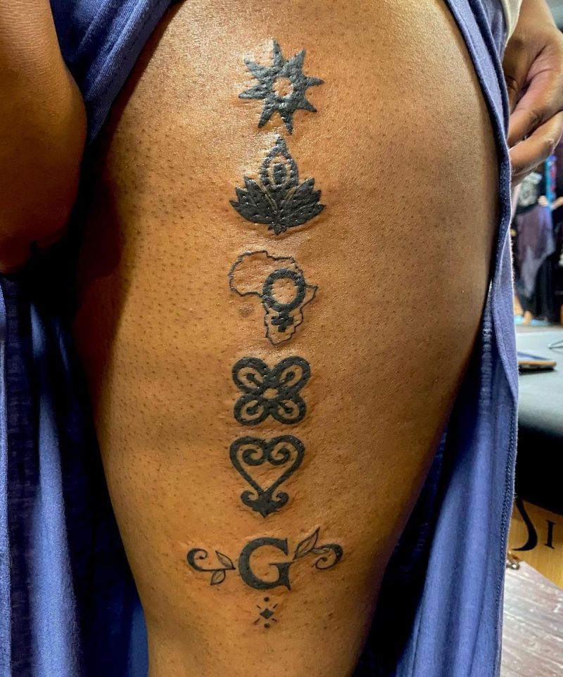 30 Unique Adinkra Tattoos You Must Love