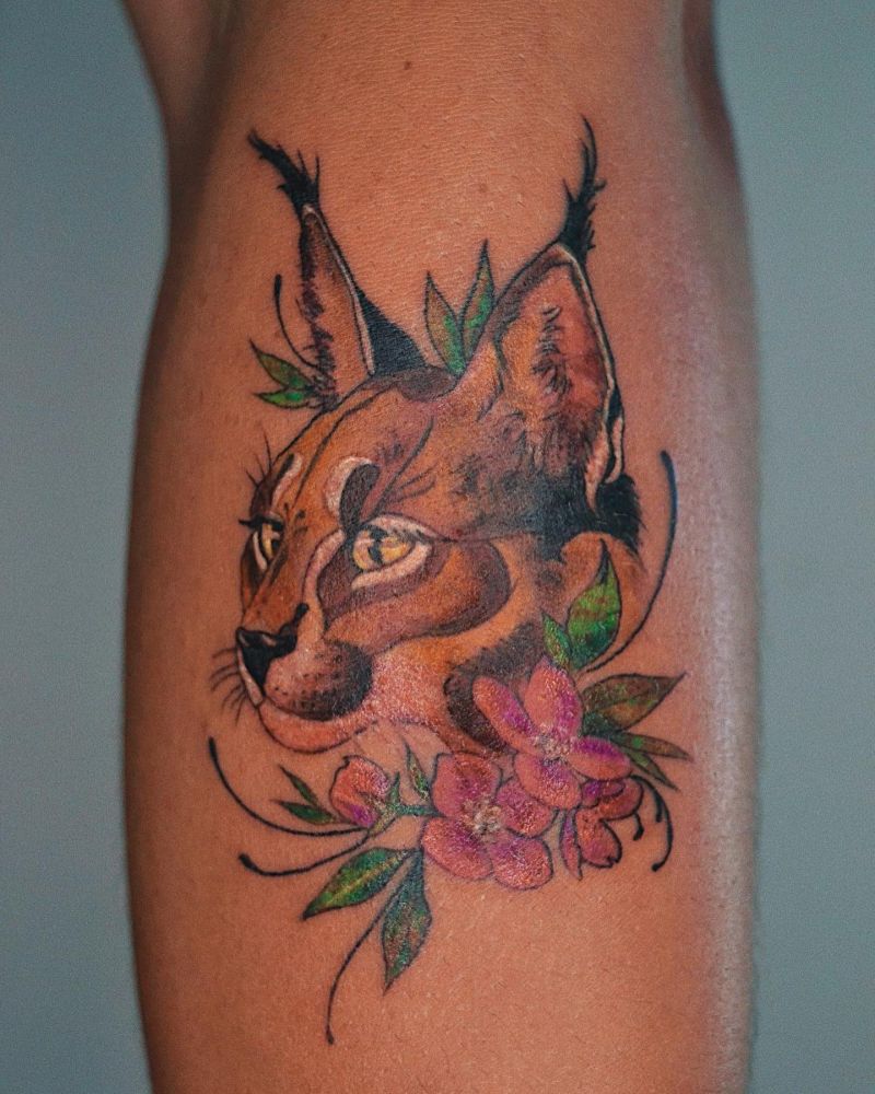 30 Awesome Caracal Tattoos You Can Copy