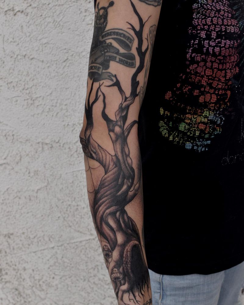 30 Unique Dead Tree Tattoos You Will Love