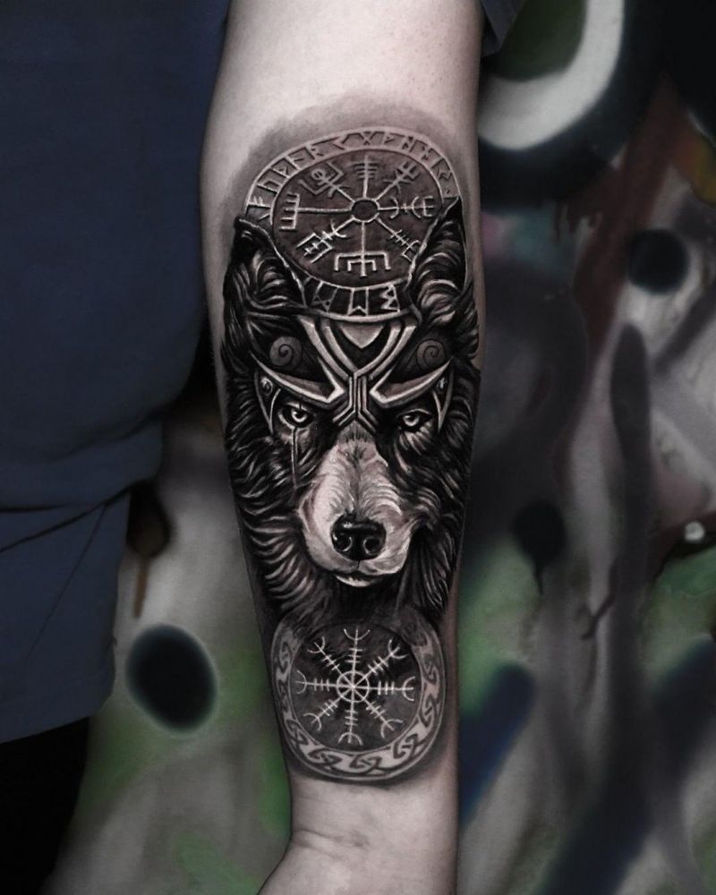 30 Awesome Fenrir Tattoos You Must Love