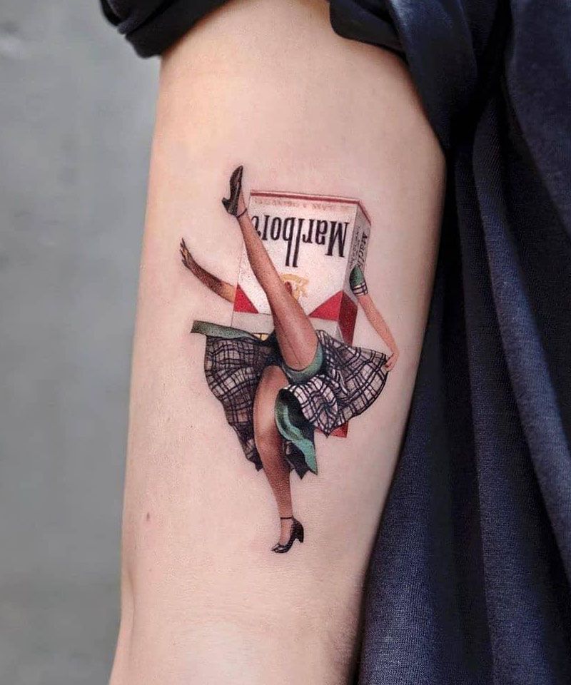 30 Unique Marlboro Tattoos You Will Love