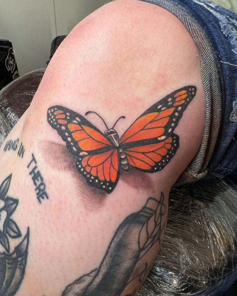 30 Pretty Monarch Butterfly Tattoos for Your Next Ink