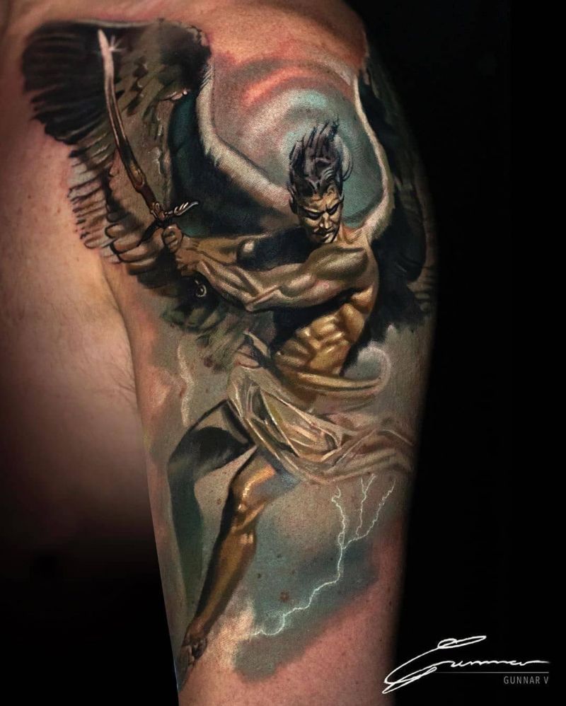 30 Awesome Warrior Angel Tattoos You Can Copy