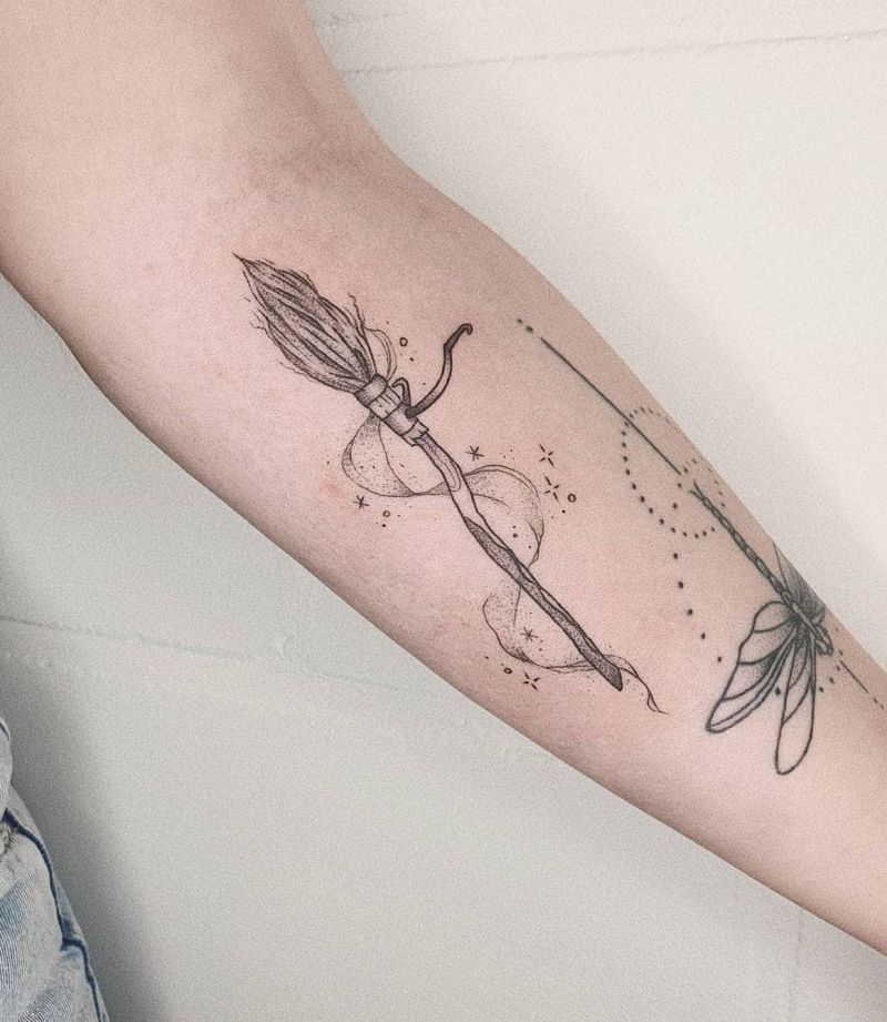 30 Awesome Broom Tattoos You Can Copy