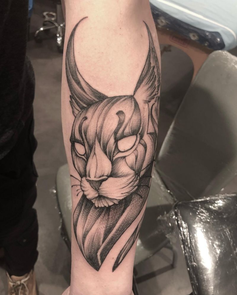 30 Awesome Caracal Tattoos You Can Copy