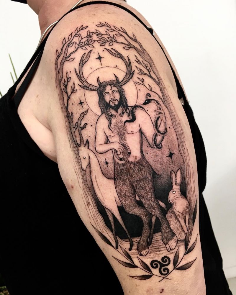 30 Awesome Cernunnos Tattoos You Must Try