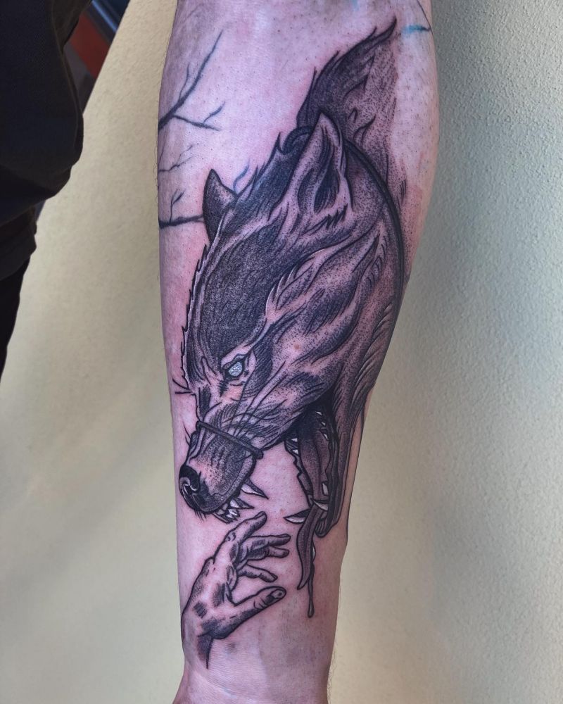 30 Awesome Fenrir Tattoos You Must Love