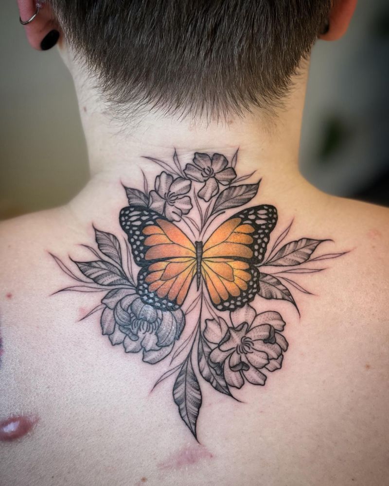 30 Pretty Monarch Butterfly Tattoos for Your Next Ink