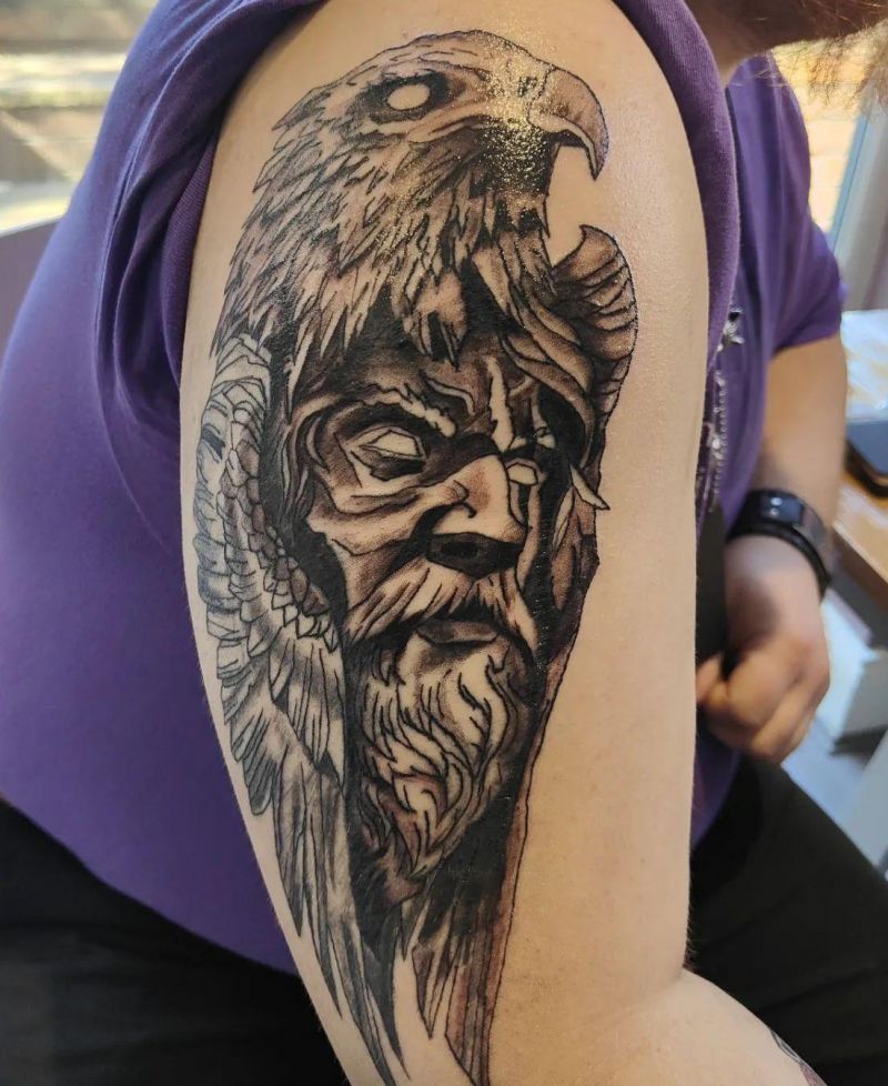 30 Awesome Odin Tattoos You Must Love