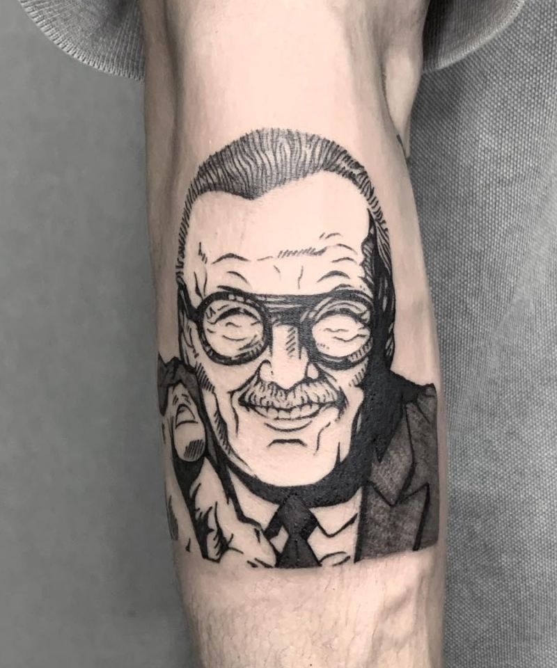 30 Awesome Stan Lee Tattoos to Inspire You