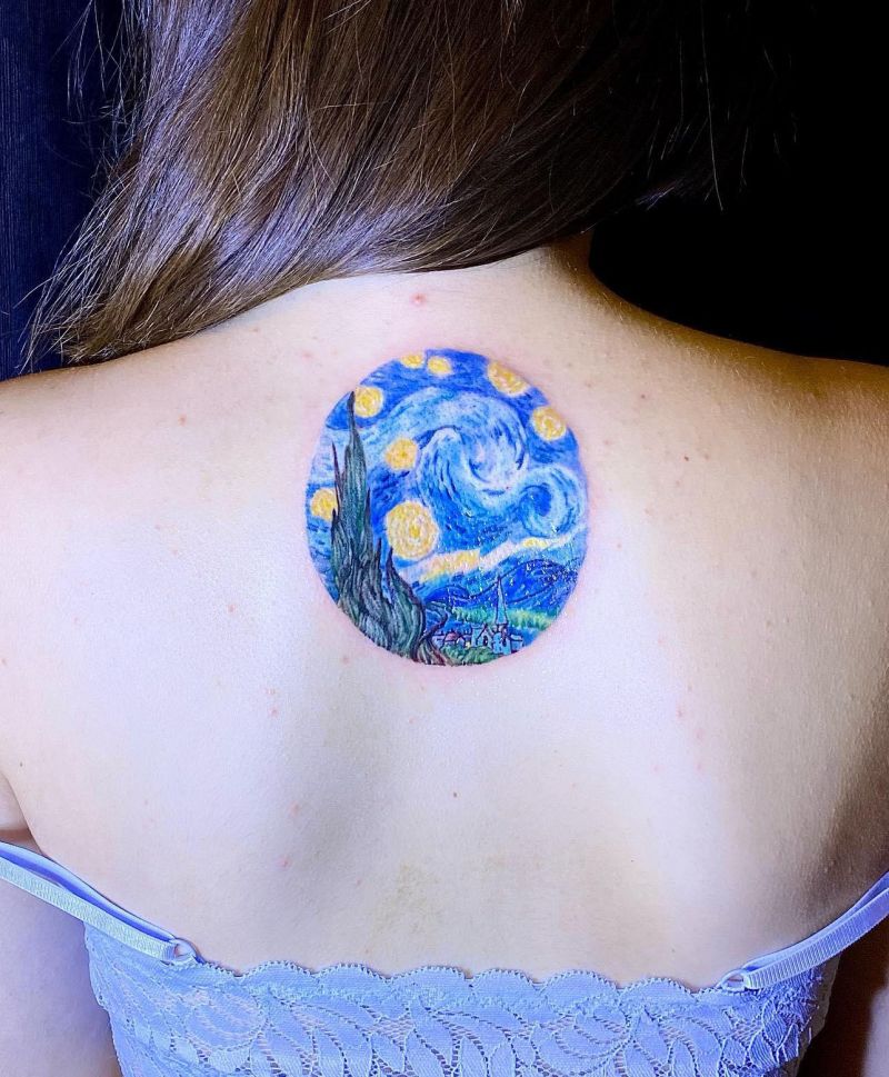 30 Awesome Starry Night Tattoos to Inspire You