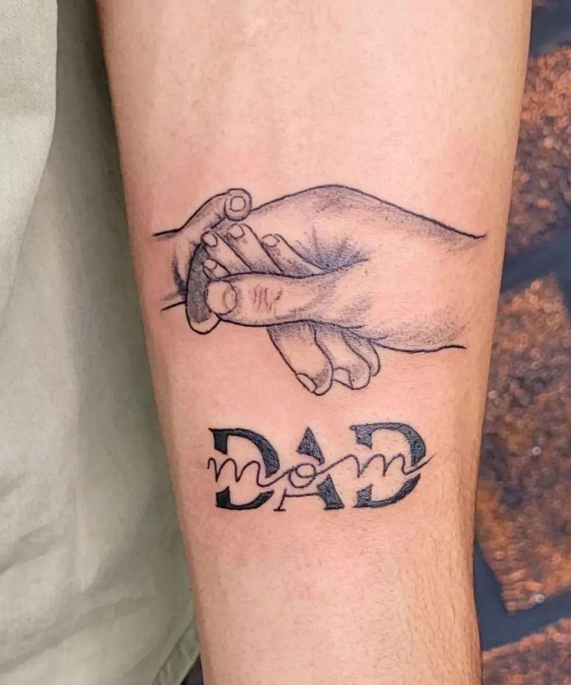 30 Great Mom Dad Tattoos For Your Inspiration