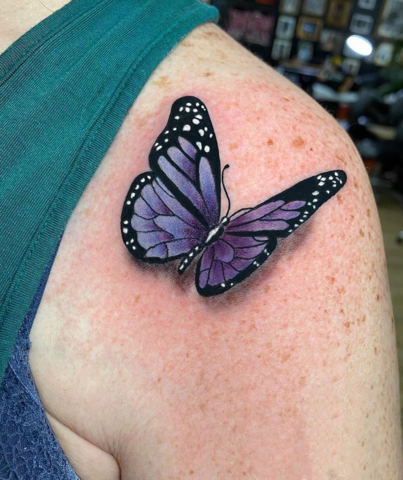 30 Pretty Monarch Butterfly Tattoos for Your Next Ink