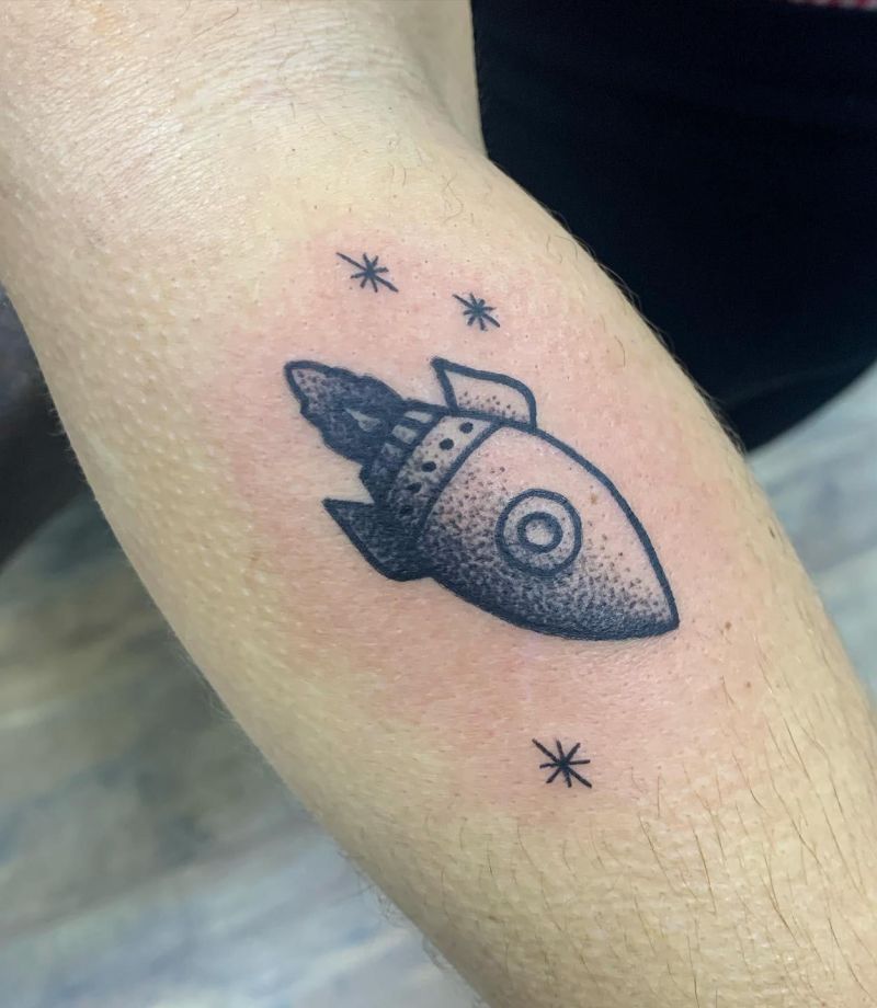 30 Gorgeous Spaceship Tattoos Make You Attractive