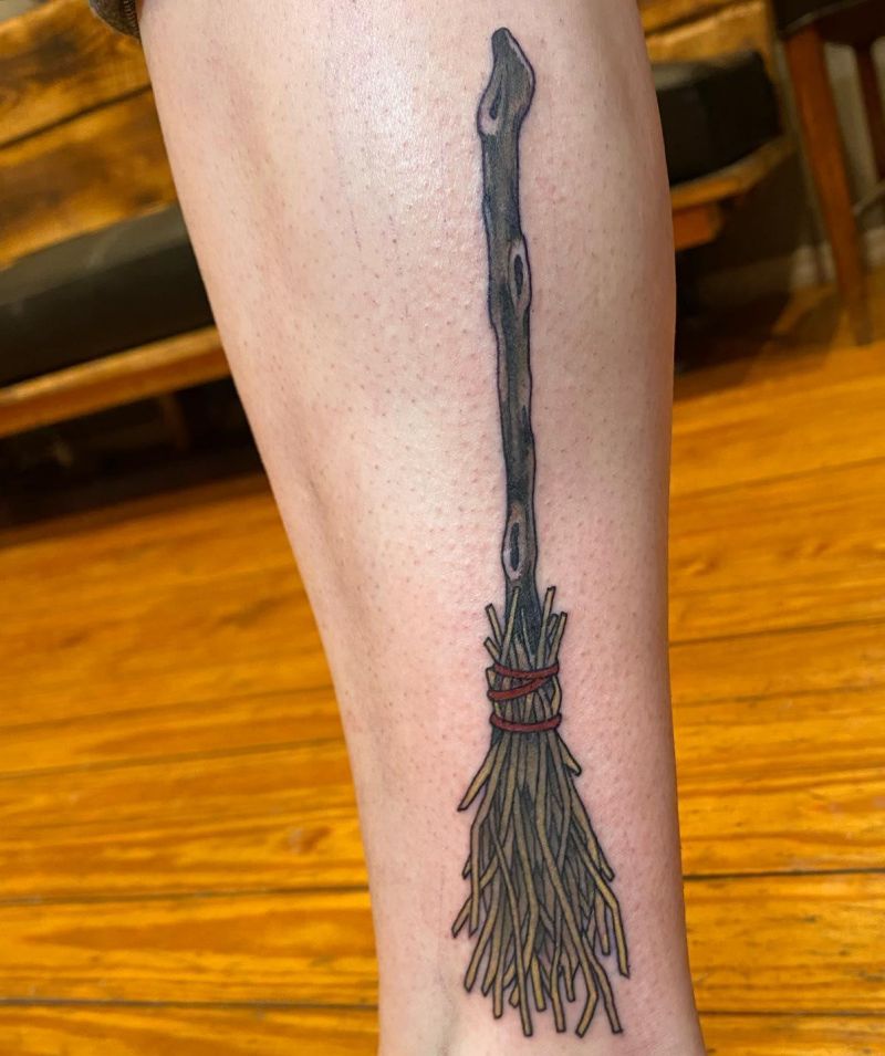 30 Awesome Broom Tattoos You Can Copy