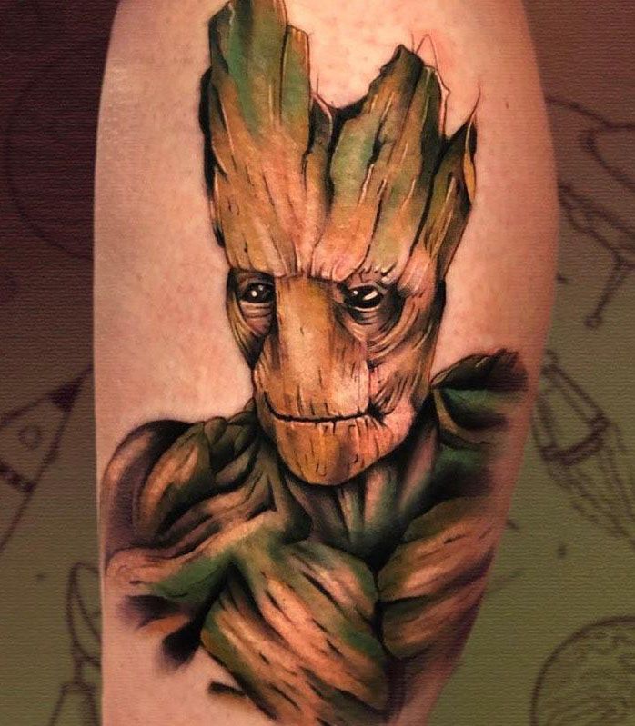 30 Awesome Groot Tattoos You Can Copy