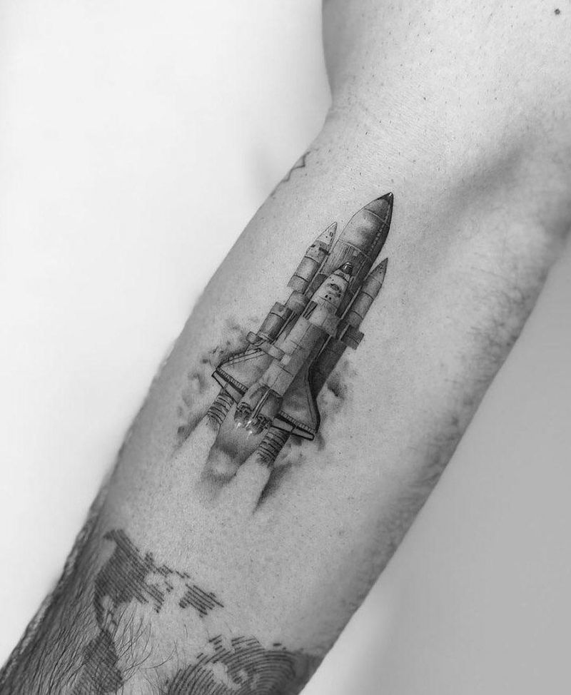 30 Gorgeous Spaceship Tattoos Make You Attractive